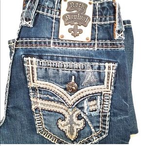 ROCK REVIVAL JEANS RICKY SLIM BOOT 31x32